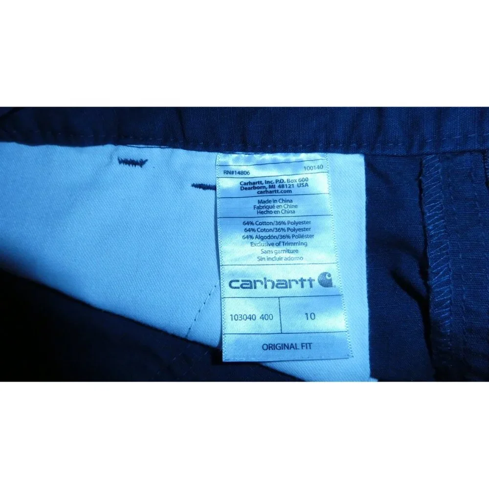 2 x Carhartt Original Fit Smithville Short - Dark Indigo - Picture 8 of 13